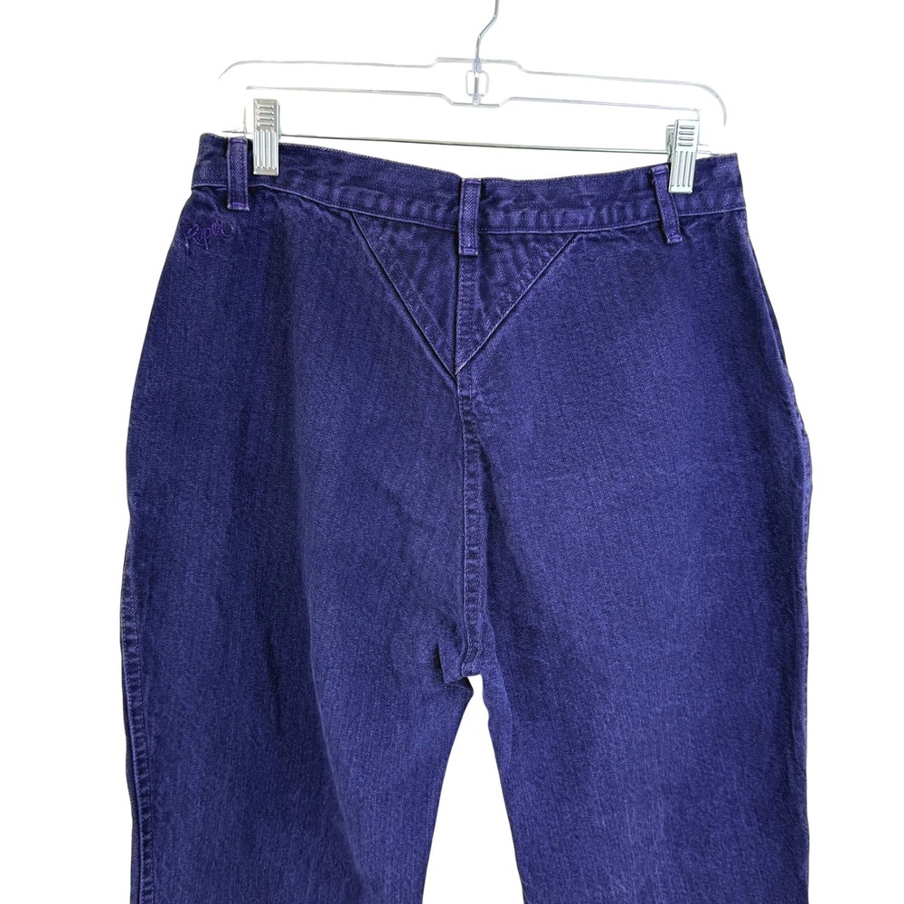 VTG Roper High Waist Jeans Vintage Western Purple Denim WOMEN‎ 15/16 LONG 90s